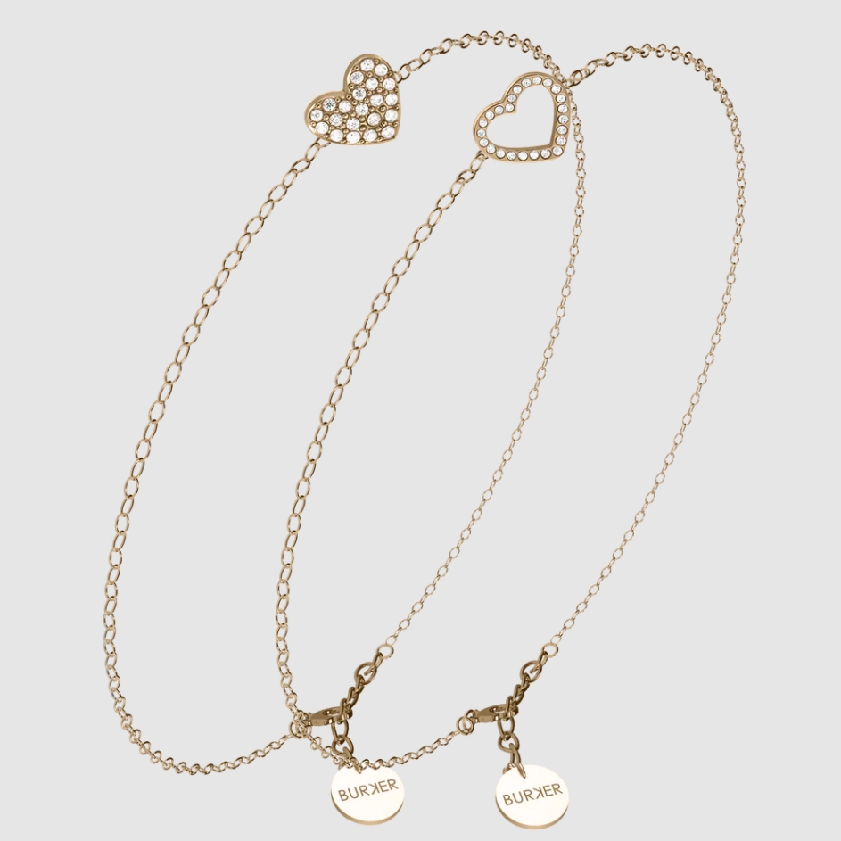Колье Burker Heart Necklace (комплект из 2 шт.)
