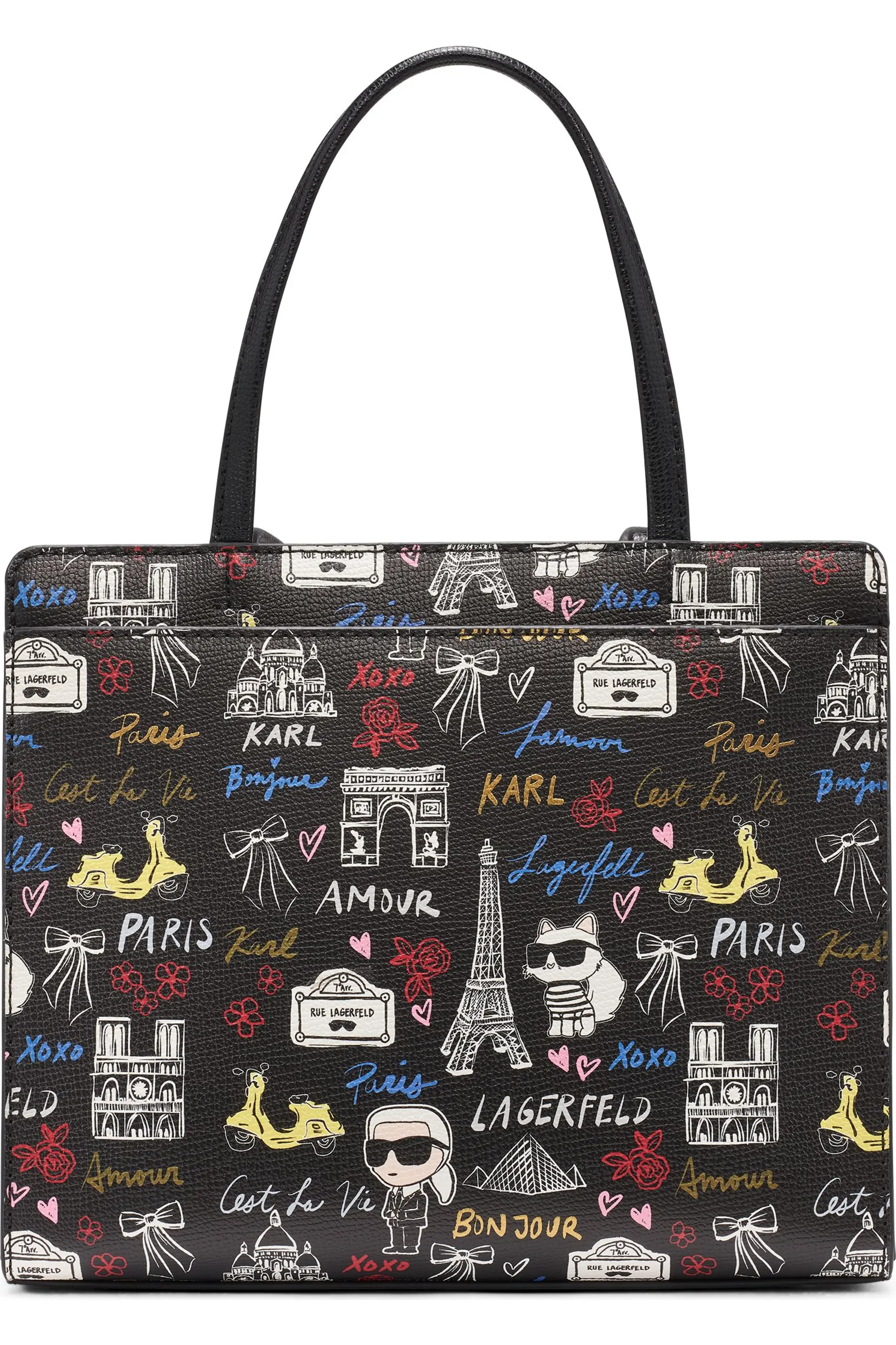 сумка Karl Lagerfeld Paris Printed Tote Bag Black