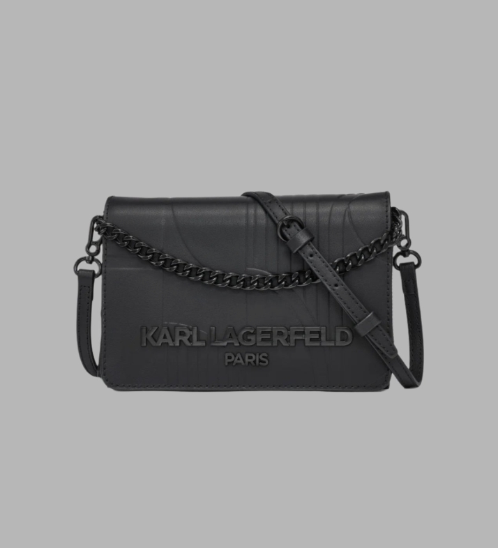 сумка Karl Lagerfeld Paris Embossed Crossbody Bag Black
