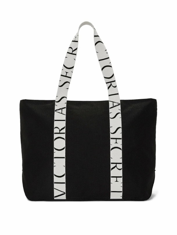 сумка Victoria's Secret Canvas Logo Tote Bag Black