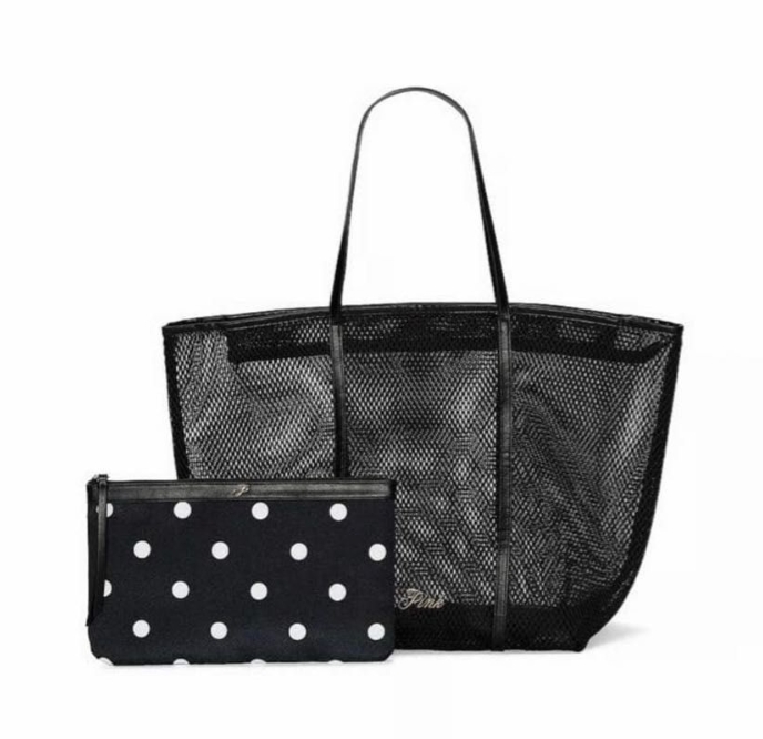 сумка PINK Victoria's Secret Mesh Tote Bag with Pouch Black