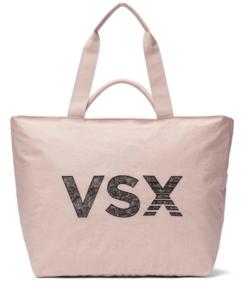 сумка Victoria's Secret VSX Lace Logo Tote Light Pink