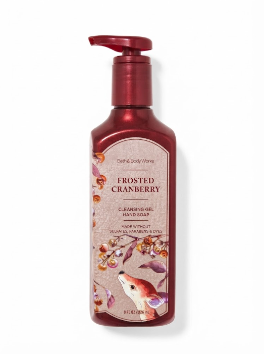 Гель-мыло для рук Bath & Body Works Frosted Cranberry Cleansing Gel Hand Soap