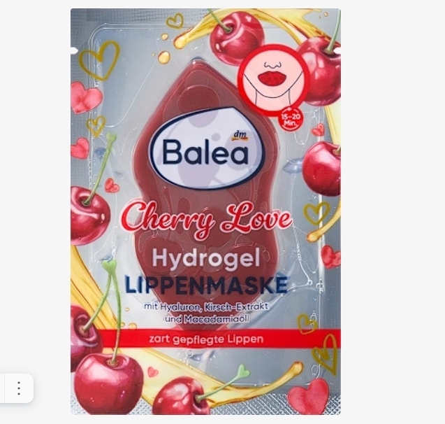 Гидрогелевая маска для губ Balea Cherry Love Hydrogel Lippenmaske