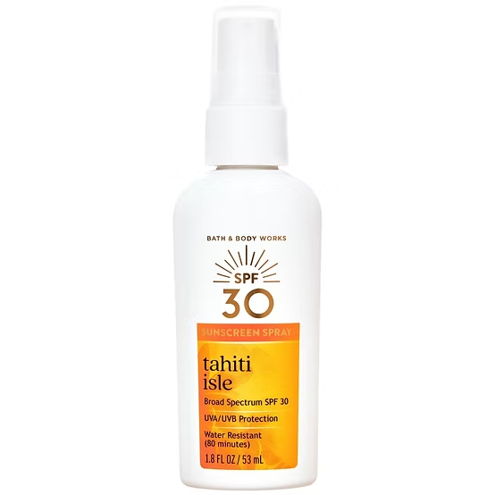 Солнцезащитный спрей Bath & Body Works Tahiti Isle Sunscreen Spray SPF 30