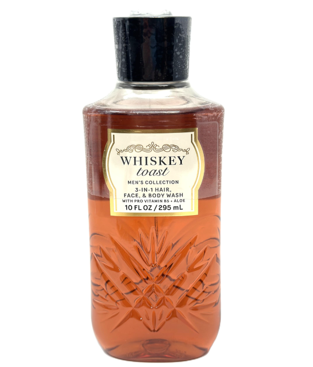 Мужской гель для душа, шампунь и средство для умывания 3-в-1 Whiskey Toast